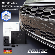 mag it! V3 carbon  - Der kleinste & sicherste Magnetkennzeichenhalter mit TÜV-Gutachten! 2er Set für ein Auto