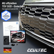 mag it! V3 carbon  - Der kleinste & sicherste Magnetkennzeichenhalter mit TÜV-Gutachten! 2er Set für ein Auto
