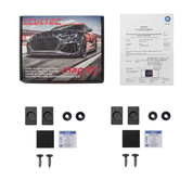 mag it! V3 carbon  - Der kleinste & sicherste Magnetkennzeichenhalter mit TÜV-Gutachten! 2er Set für ein Auto