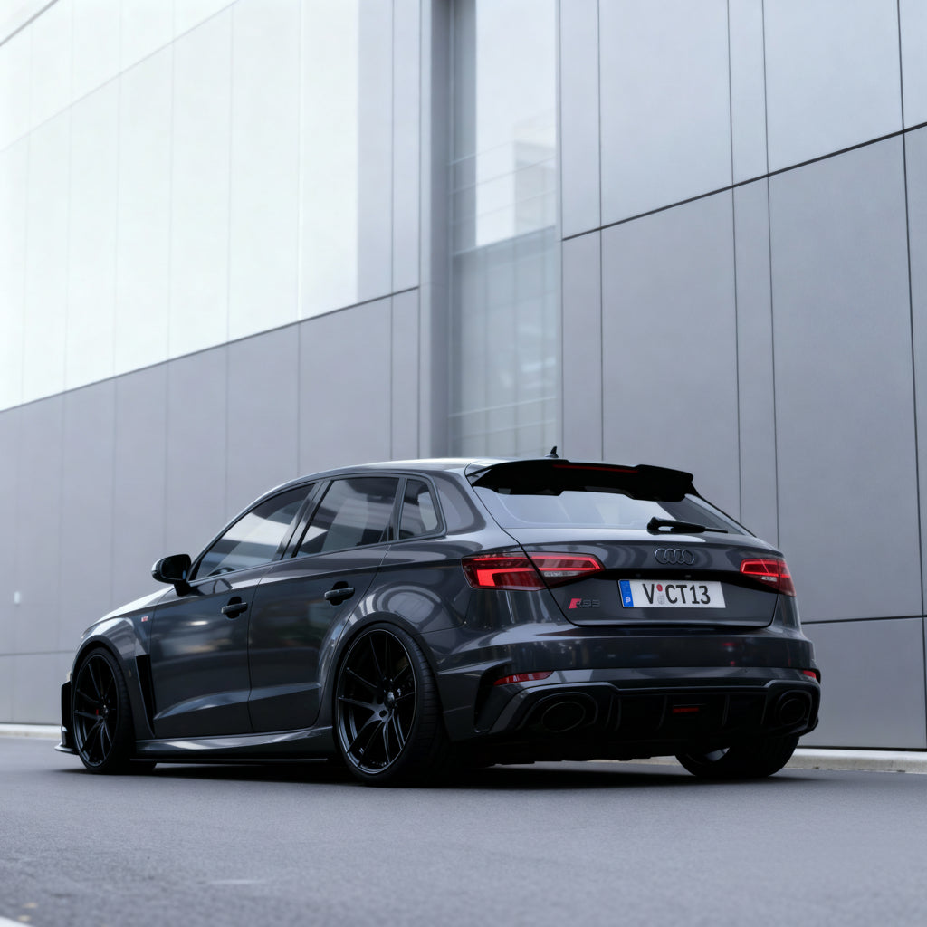 mag it! V3 carbon  - Der kleinste & sicherste Magnetkennzeichenhalter mit TÜV-Gutachten! 2er Set für ein Auto