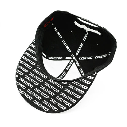 CCULTEC - embroidered logo snapback - Black